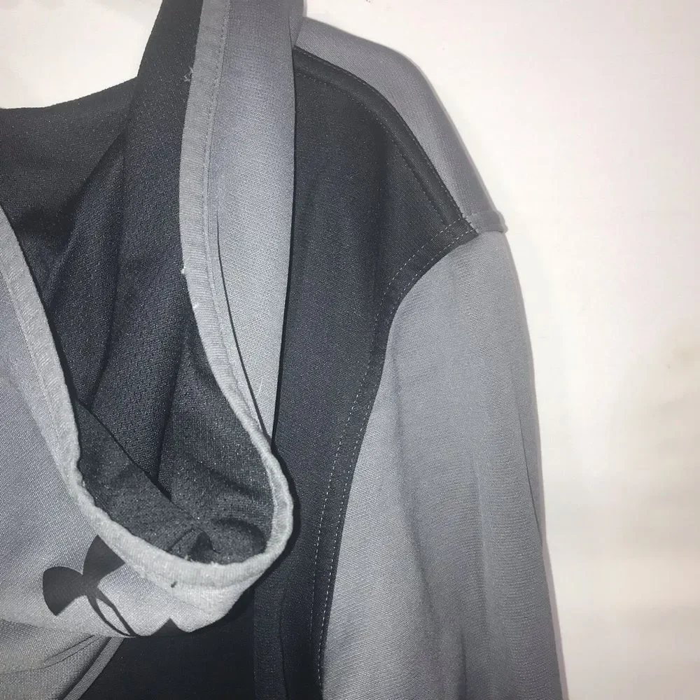 Under Armour Grey & Black Full Zip Hooded Jacket